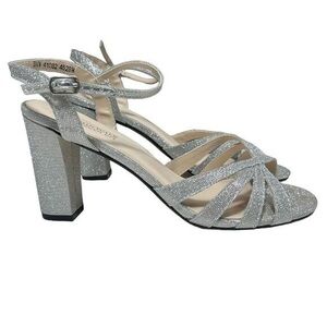 Benjamin Walk Glittering Silver Heels